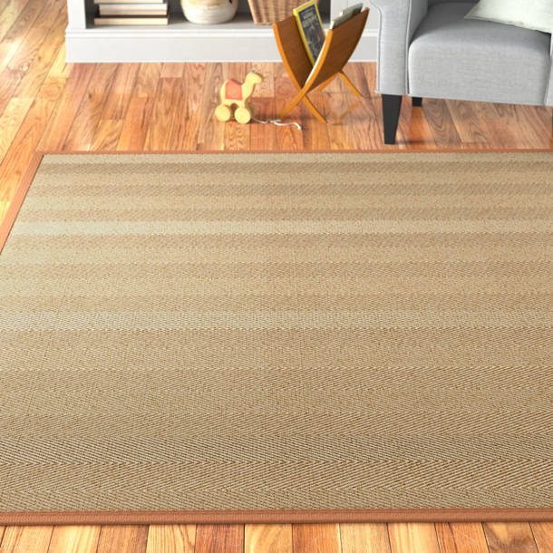 Andover Mills™ Jeremy Handwoven Flatweave Jute/Sisal Brown Area Rug
